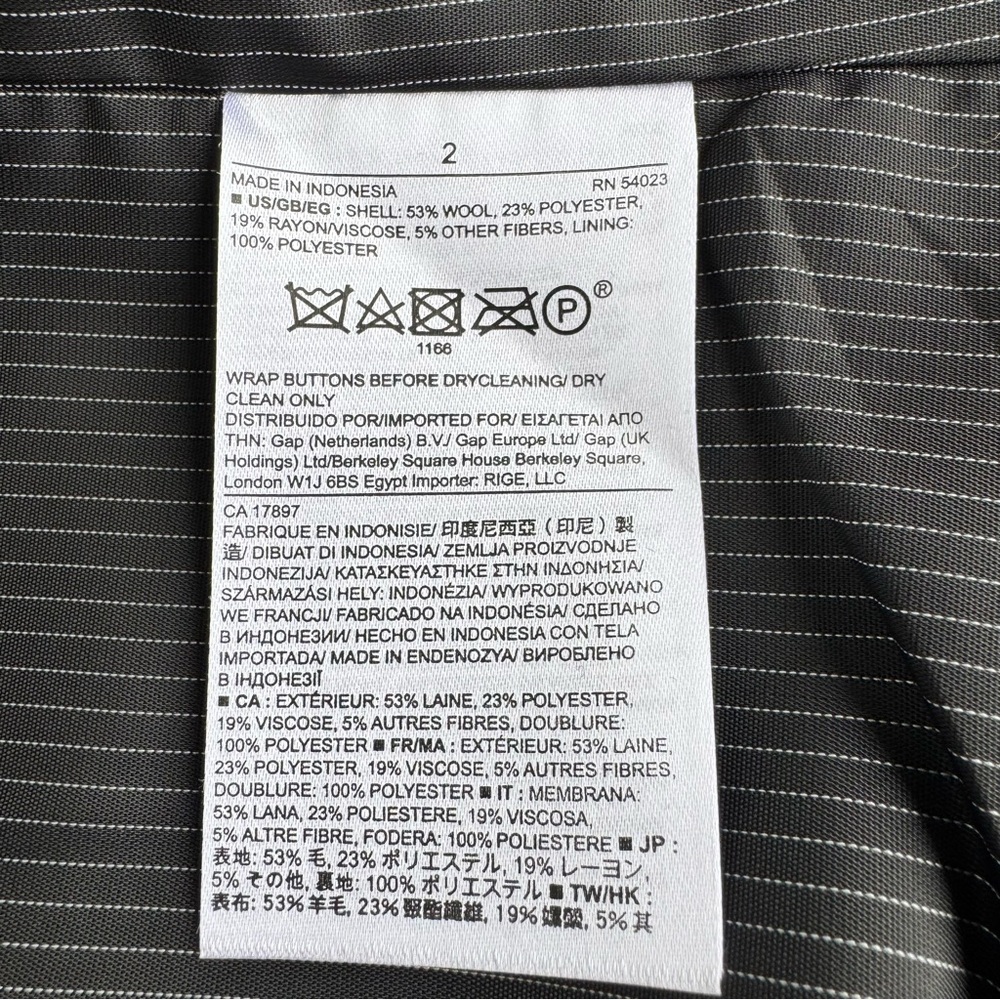NWOT BANANA REPUBLIC FACTORY Wool Blend Jacket - Women's Size 2 - Picture 7 of 7